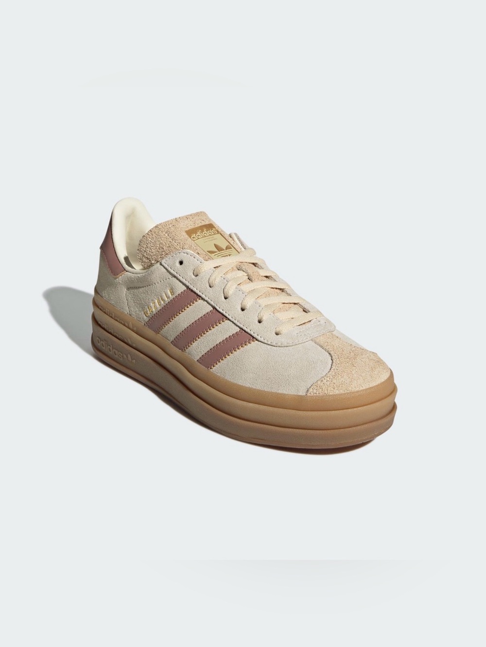 NWT Adidas Gazelle Bold Cream White Warm Clay Platform JS3893 – Various Sizes